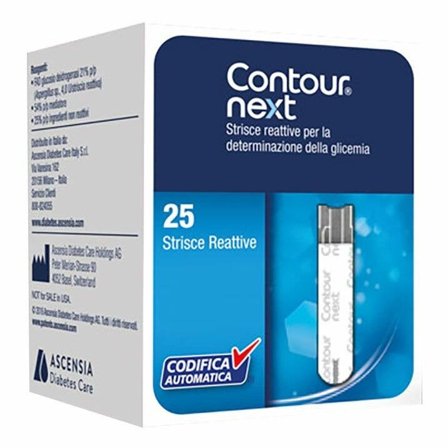 Contour Next Glicemia Strisce Reattive 25 Strisce