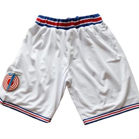 Tune Squad Vita Svarta Blå Basketshorts