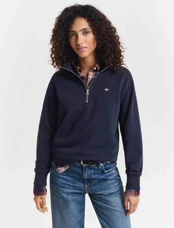 GANT Shield Half-Zip - Navy - L