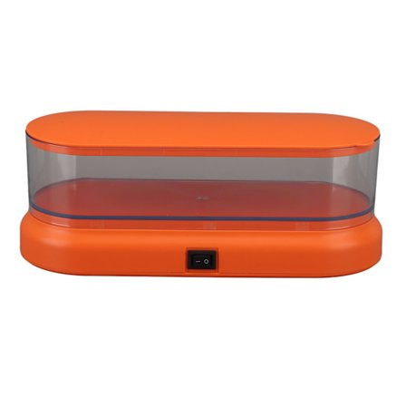 Bærbar Lydsvag Mini Ultralydsrensemaskine til Smykker Briller Makeupbørster Orange