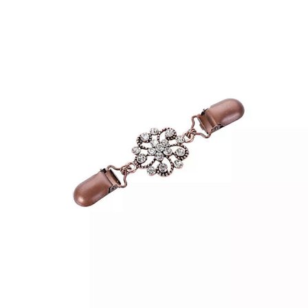 Kofta Clip Glittrande Säkert Grepp Elegant Design Funktionell Accessoar Retro Mode Kofta Clip Med Strass Vintage