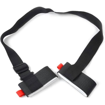 2-pakks justerbare ski- og stavbæreremmer, skulderstropper, festebånd med polstret feste