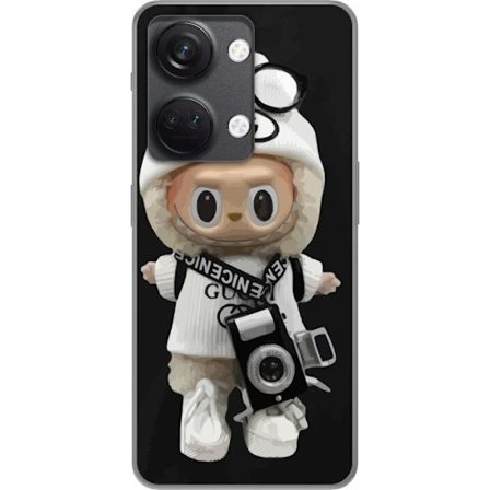 Yhteensopiva Puhelinkuori OnePlus OnePlus Nord 3 Tyylikäs muotoilijafiguuri kameralla ja katutyyliä, leikkisä keräilyfiguuri trendikkäässä kaup