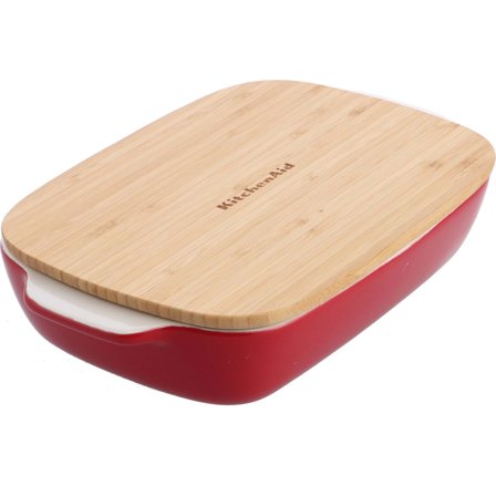 Kitchenaid Uunivuoka kannella 33x19,5x7,5 cm, punainen