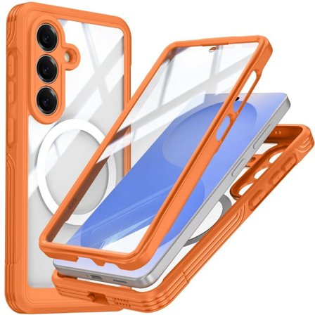 Mobilskal till Samsung Galaxy S26/S26 Pro PC + TPU Med Härdat Glas - Orange