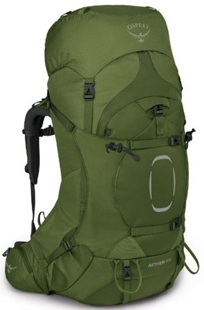 Osprey Aether 65L Garlic Mustard Green - Vandringsryggsäckar