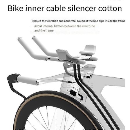 Stille bomull for terrengsykkel, anti-unormal støy svamprør, bremseslange hydraulisk Pro
