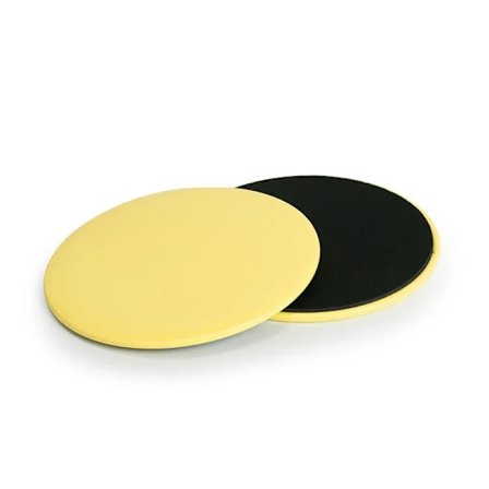 Två skateboards för höftträning, skateboards för fysisk träning, bukmuskler, muskulös midja, yogautrustning