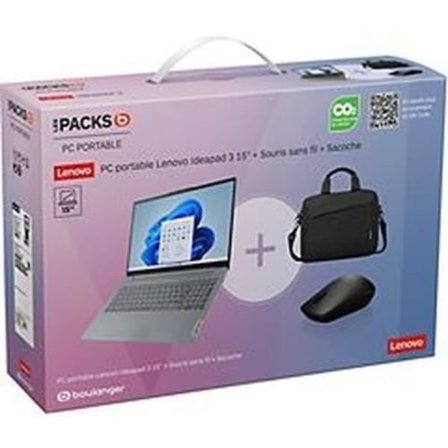 Skärm 15,6", SSD-lagring 512 Go, Intel Core i3-N305-processor, 8 Go RAM.