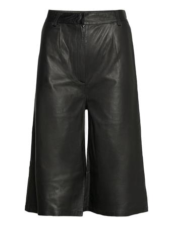 Culotte Leather Trouser Black MDK