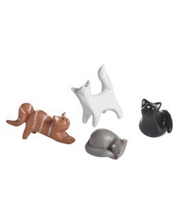 Pynt Katte 4-pak Multi