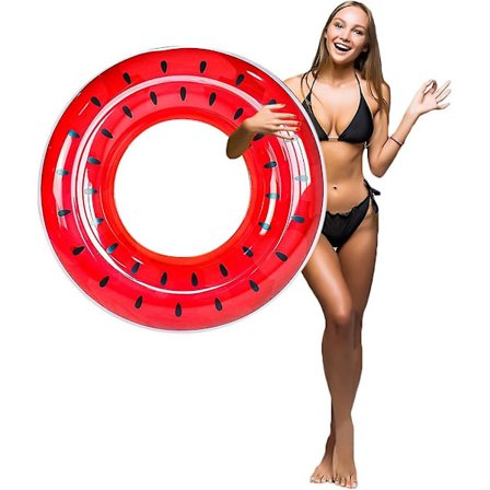 Bademadrass for Voksne, Oppblåsbar Bademadrass, Bade Ring, Vannmoro Stor Oppblåsbar Sommerstrand Svømmeflåte Barn Og Voksne.