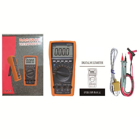 Uppgraderad digital multimeter Mäter AC/DC Spänning AC/DC Strömmätningar Kapacitans 1000V DMM Temperaturdetektor