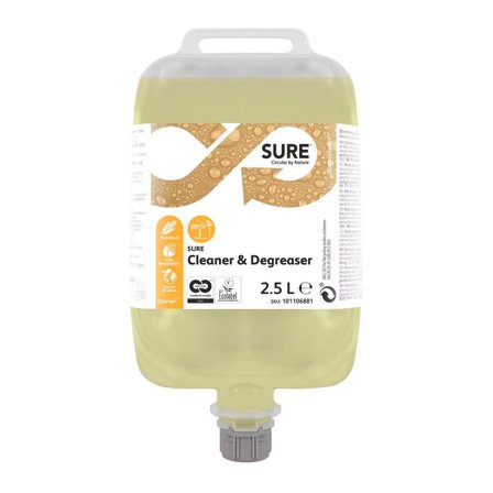 SURE Grovrent Cleaner & Degreaser QS 2,5L - Lyreco - Städ och hygien - Rengöringsmedel - Köksrent