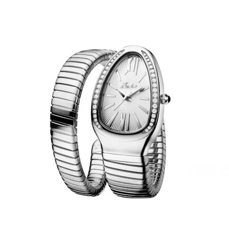 MISSFOX Dameklokker Slangeform Luksus Armbåndsur For Kvinner Stål Unik Gull Kvarts Dameklokke Klokke Relogio Feminino