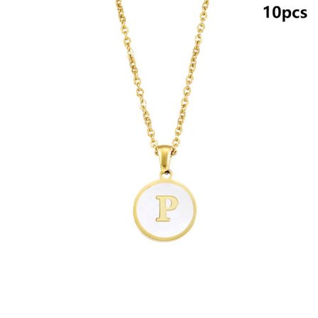 Inledande bokstavshalsband Alfabetsmycken P P