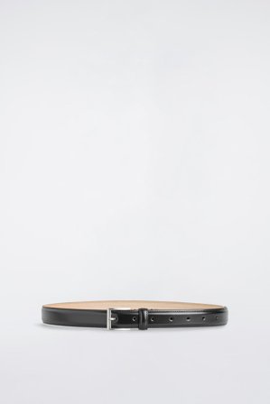 COS Men's Leather Belt in Black