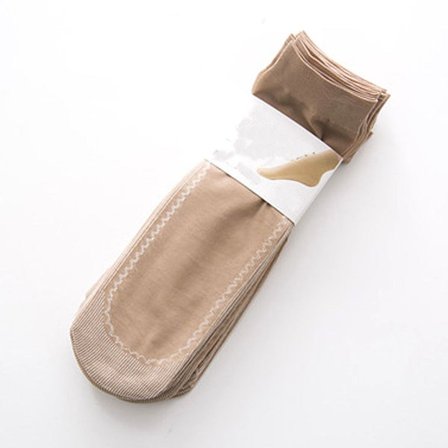 Kvinnors lösa diabetiska bambu breda tunna hudtonade ankelstrumpor KLB