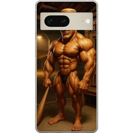 Kompatibelt Mobilskal till Google Google Pixel 7 Italiensk Brainrot träfigur