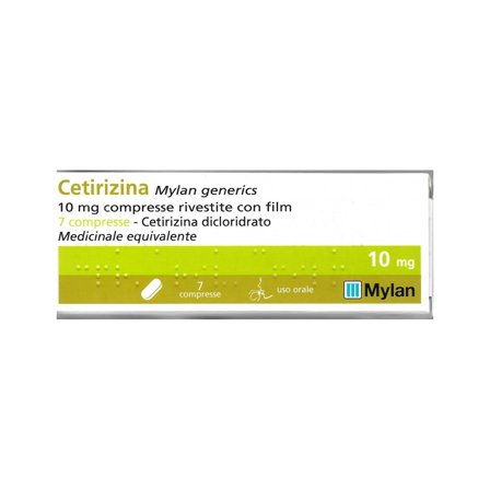 Cetirizina Mylan 7 Compresse Rivestite 10mg