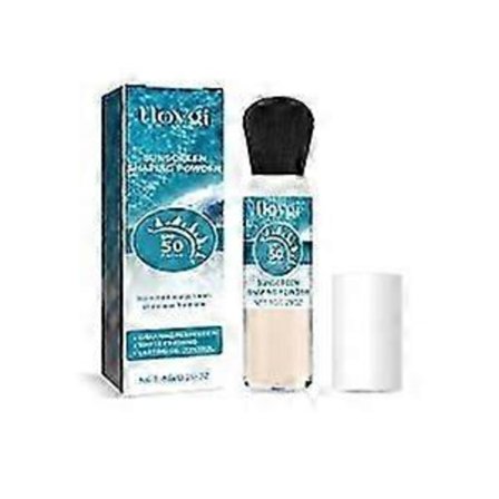 Gennemsigtig Mineralpudder SPF 50 - 3-i-1 Solbeskyttelse + Makeupfiksering + Mattende