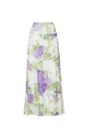 Dotted Georgette Skirt Purple Flowerfield L