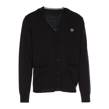 Fred Perry, Cardigans Zwart, Heren, Maat:M