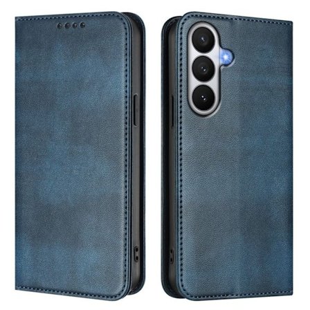 Samsung Galaxy S26 / S26 Pro Plånboksfodral Retro Textur RFID-Skydd - Blå