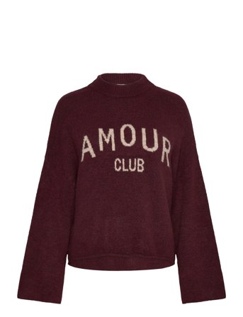 Amour Club Knit Burgundy Noella