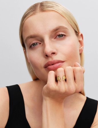 Pandora Marvel Thor Wings 14K Gold-Plated Ring - Gold - 56