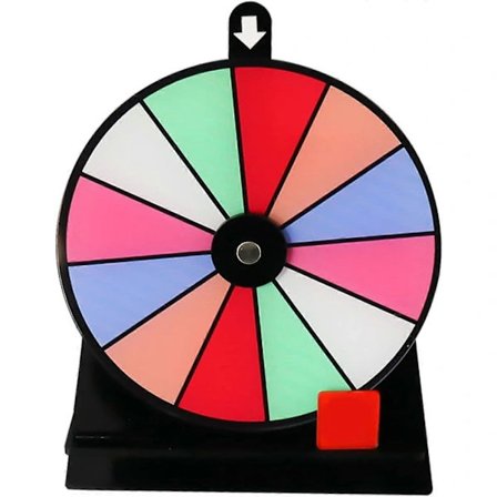 Bordmodell Lykkehjul, 8/12 Lommer Premiehjul Med Stativ, Sklisikker