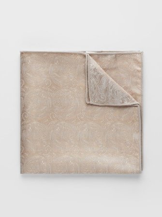 John Henric Men's Champagnerfarbenes Formelles Einstecktuch Size Onesize