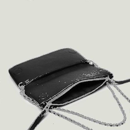 Dam Väska Axelväska Med Dragkedja Vinge Rhinest