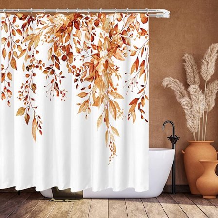 180x180cm (71"x71") Kukkakuvioinen suihkuverho Vedenpitävä Kasvi Kylpyhuone