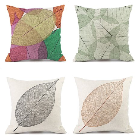 Set med 4 st kuddfodral 45 x 45 cm dekorativt vackert örngott