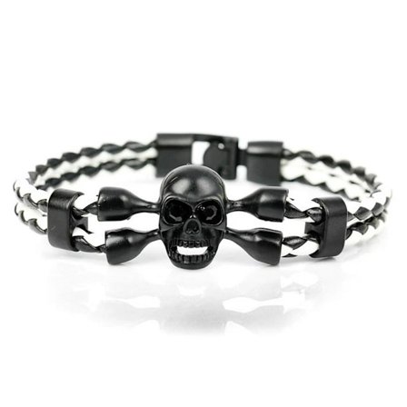 Stilrent Rockigt Döskalle Skull Armband