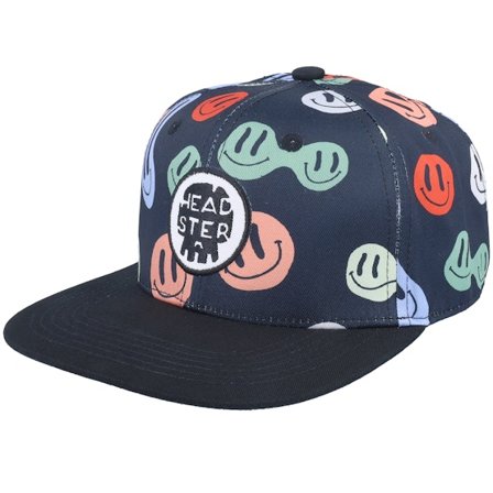 Headster - Black snapback Czapka Z Daszkiem - Kids Peppy Black Snapback @ Hatstore