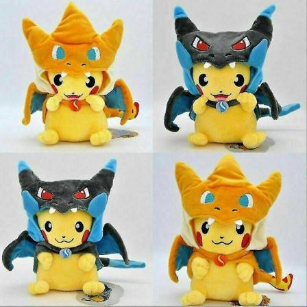 9" låtsas Snorlax Cape Pikachu plysch mjuk leksaksdocka Barngåva