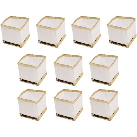 Flytande lyktor Biologiskt nedbrytbara ljuslyktor Vatten Flytande poolljus Vita papperslyktor för utomhusbruk för att önska Be 10 st