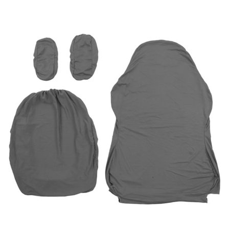 Gamingstoltrekk i ren farge Pustende polyester Høy motstandsdyktighet Kontorstoltrekk med armlenestøttetrekk for hjemmet Lysegrå