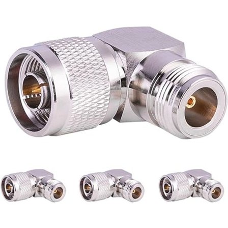 4 stk. N-type vinkeladapter N-han til N-hun adapter C