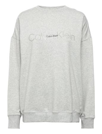 L/S Sweatshirt Sweatshirt Trøje Grå Calvin Klein