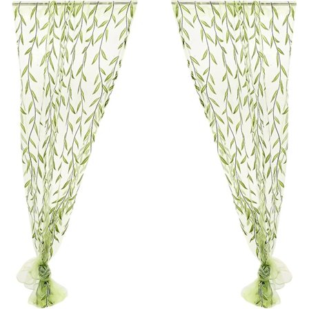 Läpikuultavat koristeelliset verhot kukkakuviolla makuuhuoneeseen ja olohuoneeseen[co]