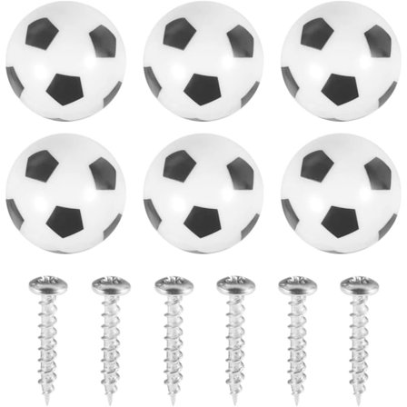 Jalkapalloaiheiset Kommodin Vetolaatikon Vetimet, 6 kpl, Huonekalut D