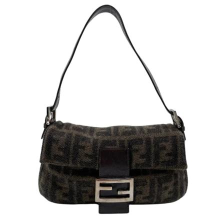 Fendi Vintage Pre-owned Wool fendi-Tass , Bruin , unisex , Maat: ONE Size Vintage Tassen