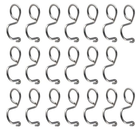 20 kpl Ripustinkoukut Ruostumaton teräs Materiaali Koukut HOPEAA