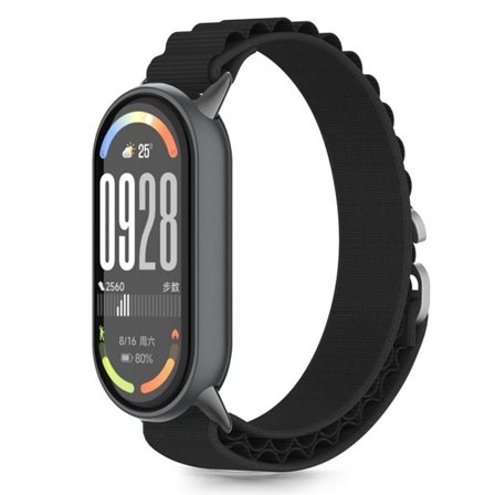 Tech-Protect Nylon Pro Strap for Xiaomi Smart Band 8 / 9 / 10 / NFC - Svart