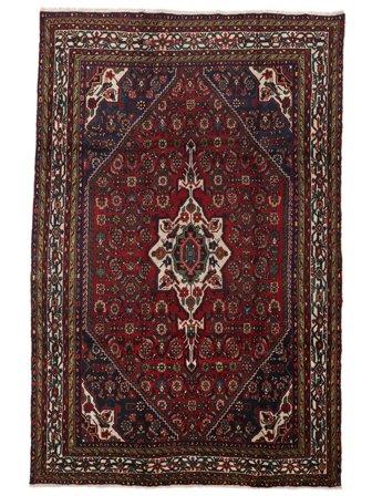 Medaillon Hosseinabad Teppich 206X306 Wolle