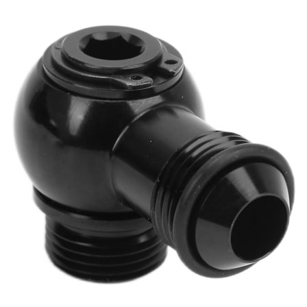 8AN Banjoadapter till ORB‐8 3/4 UNF Banjo Bolt-montering Aluminium Gummi Svart Bildelar