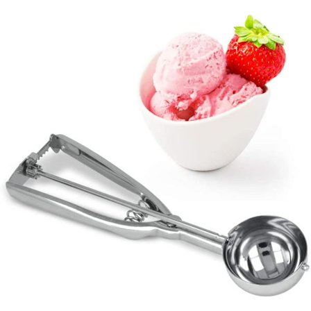 Rustfrit stål isterang, 25 x 15 x 5 cm, Sølv